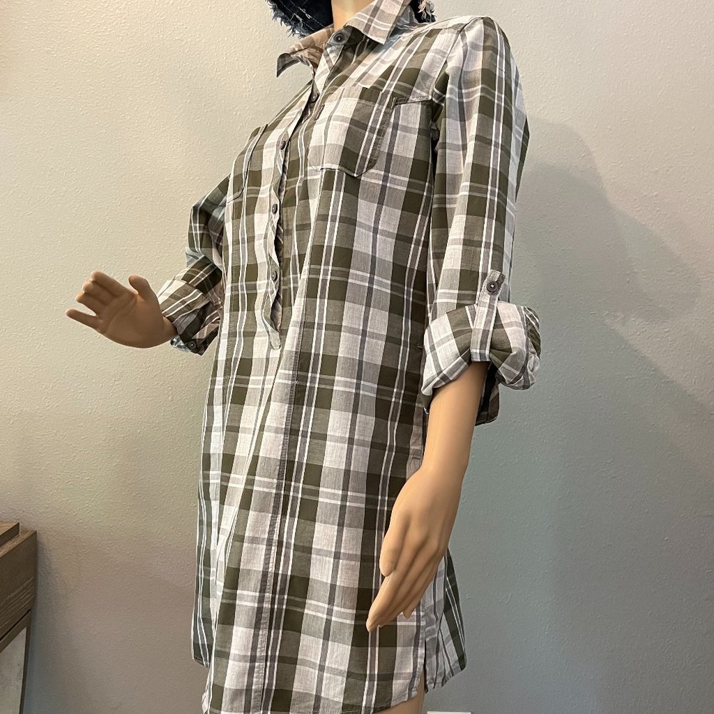 Host Pick💕Columbia Sportswear Plaid Cotton Shirt Dress